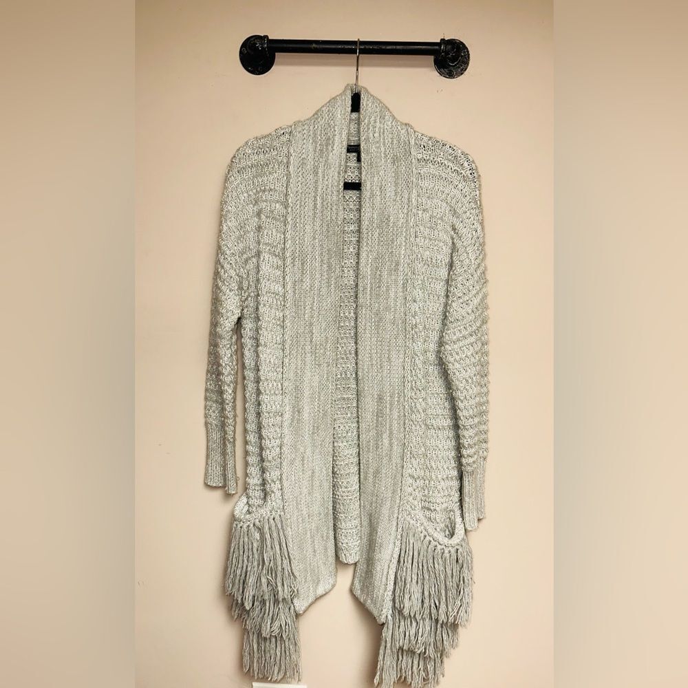 Light Grey Banana Republic Boho Long Sweater